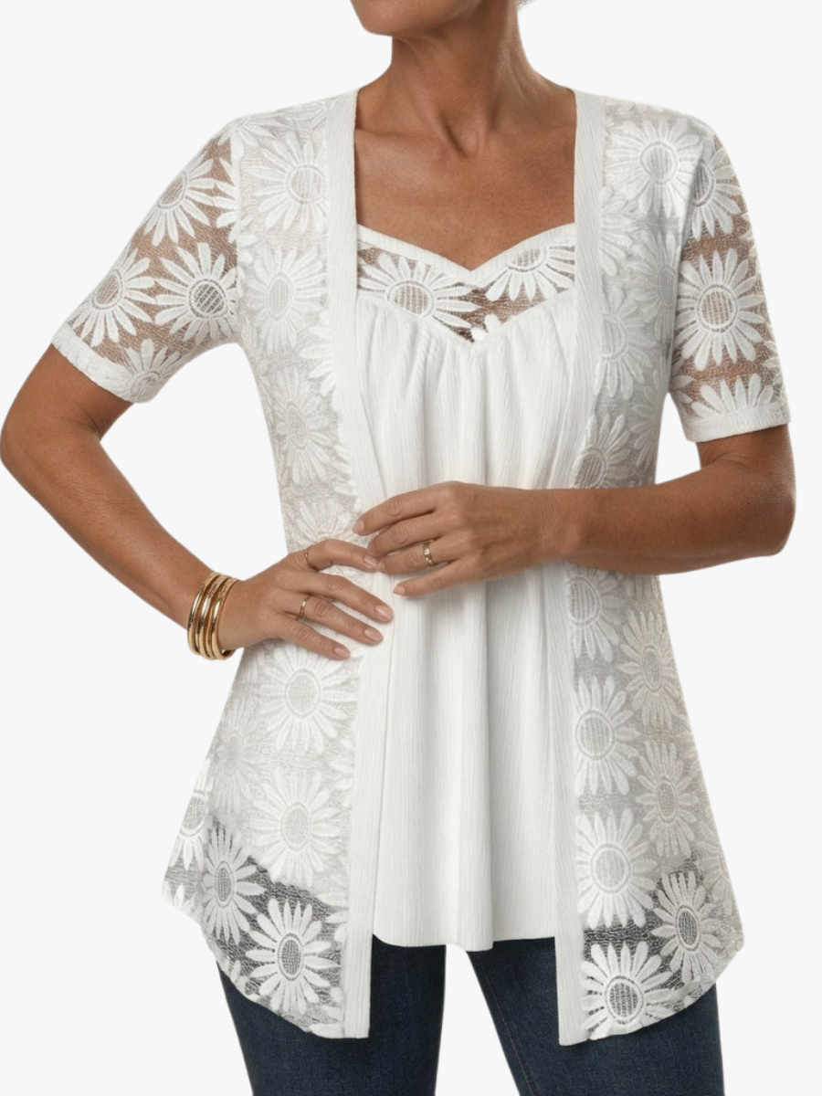 MOREAU LYON | BLOUSE À DENTELLE POUR FEMMES