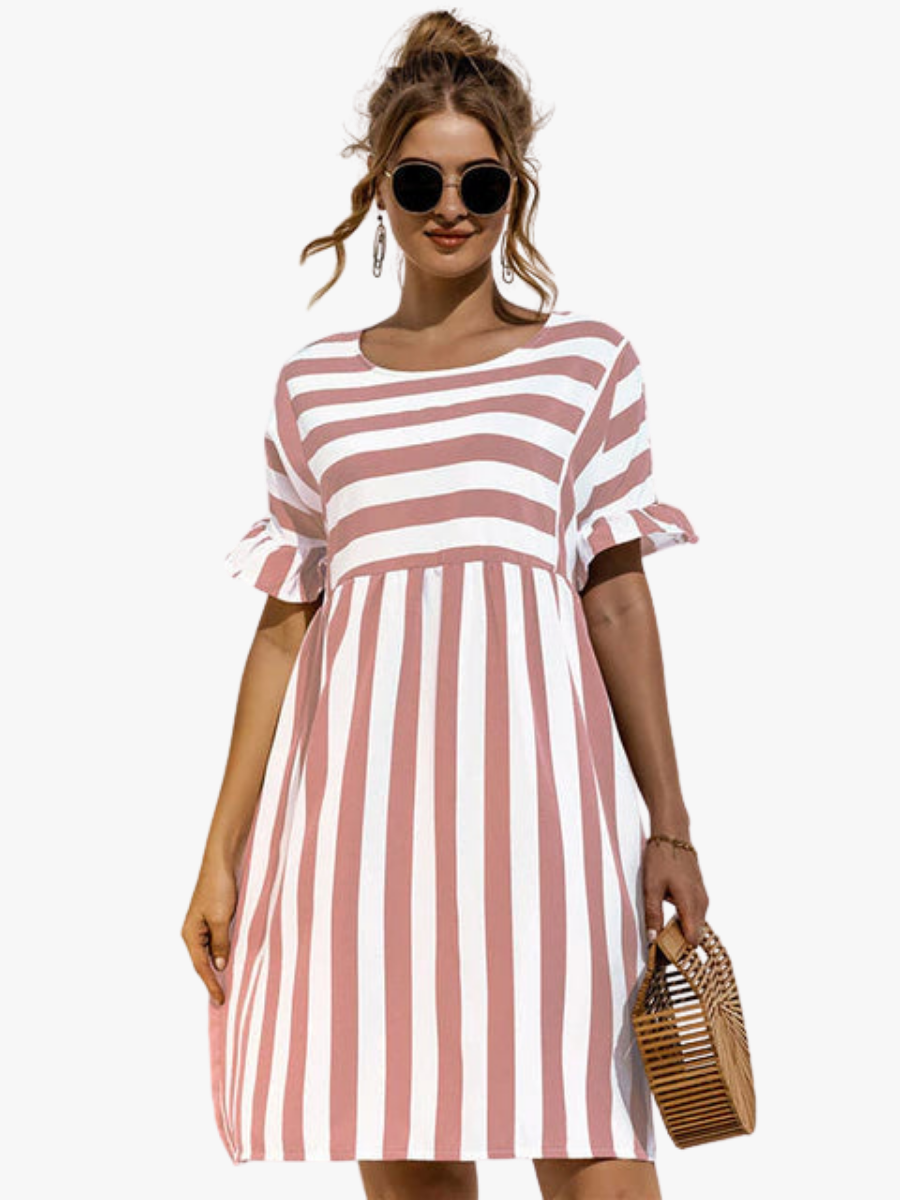 MOREAU LYON | ROBE DE PLAGE RAYÉE POUR FEMMES