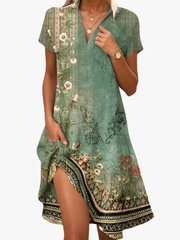 MOREAU LYON | CHIC ROBE MIDI IMPRIMÉE POUR FEMMES