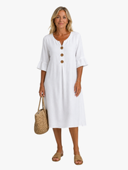 MOREAU LYON | ROBE CHEMISE À BOUTONS POUR FEMMES