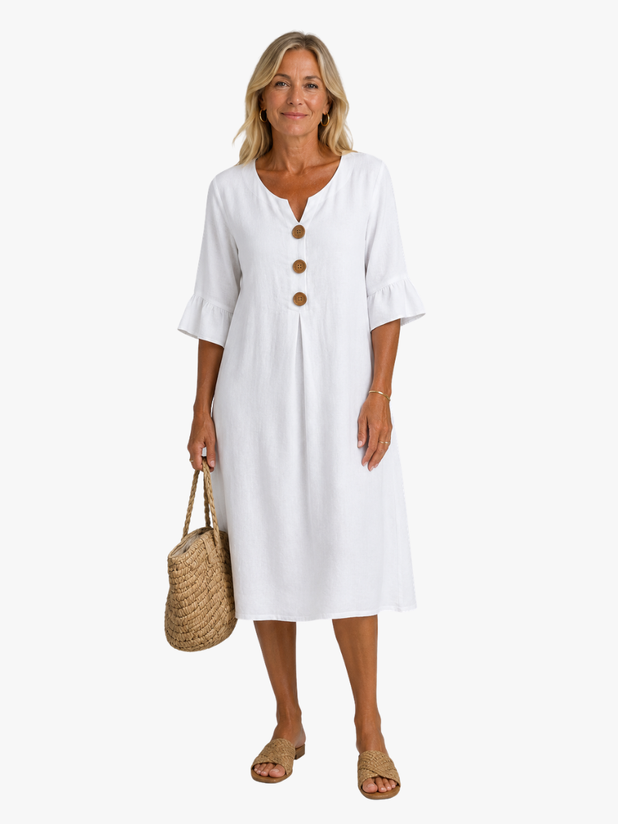 MOREAU LYON | ROBE CHEMISE À BOUTONS POUR FEMMES