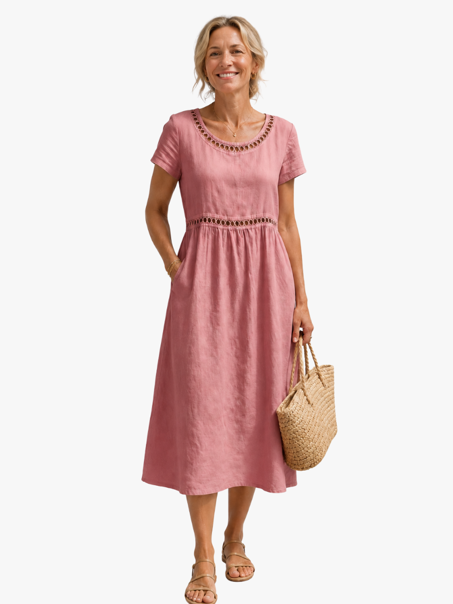 MOREAU LYON | MODERNE ROBE MIDI BRODÉE POUR FEMMES