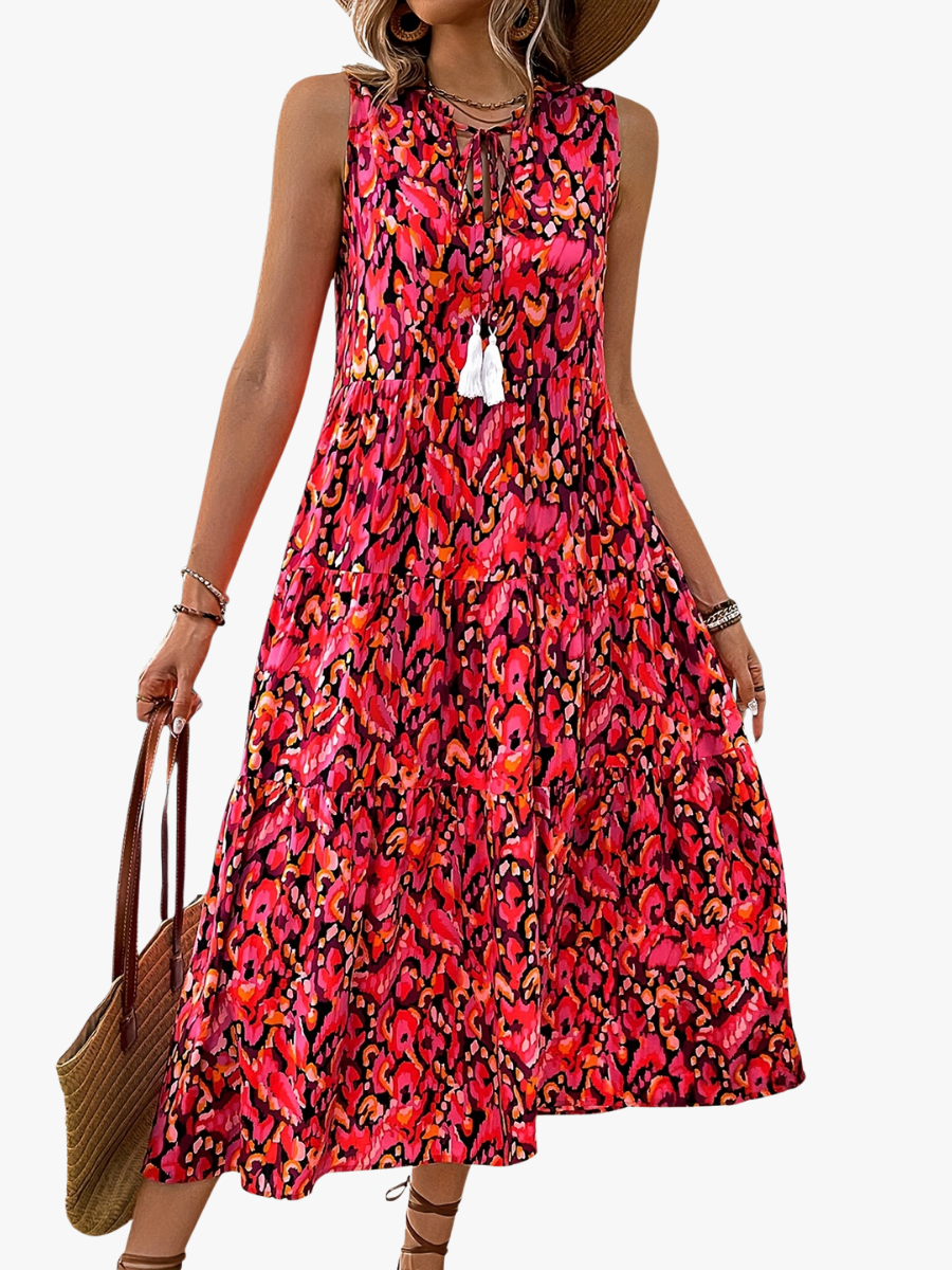 MOREAU LYON | ROBE MIDI VIBRANTE POUR FEMMES