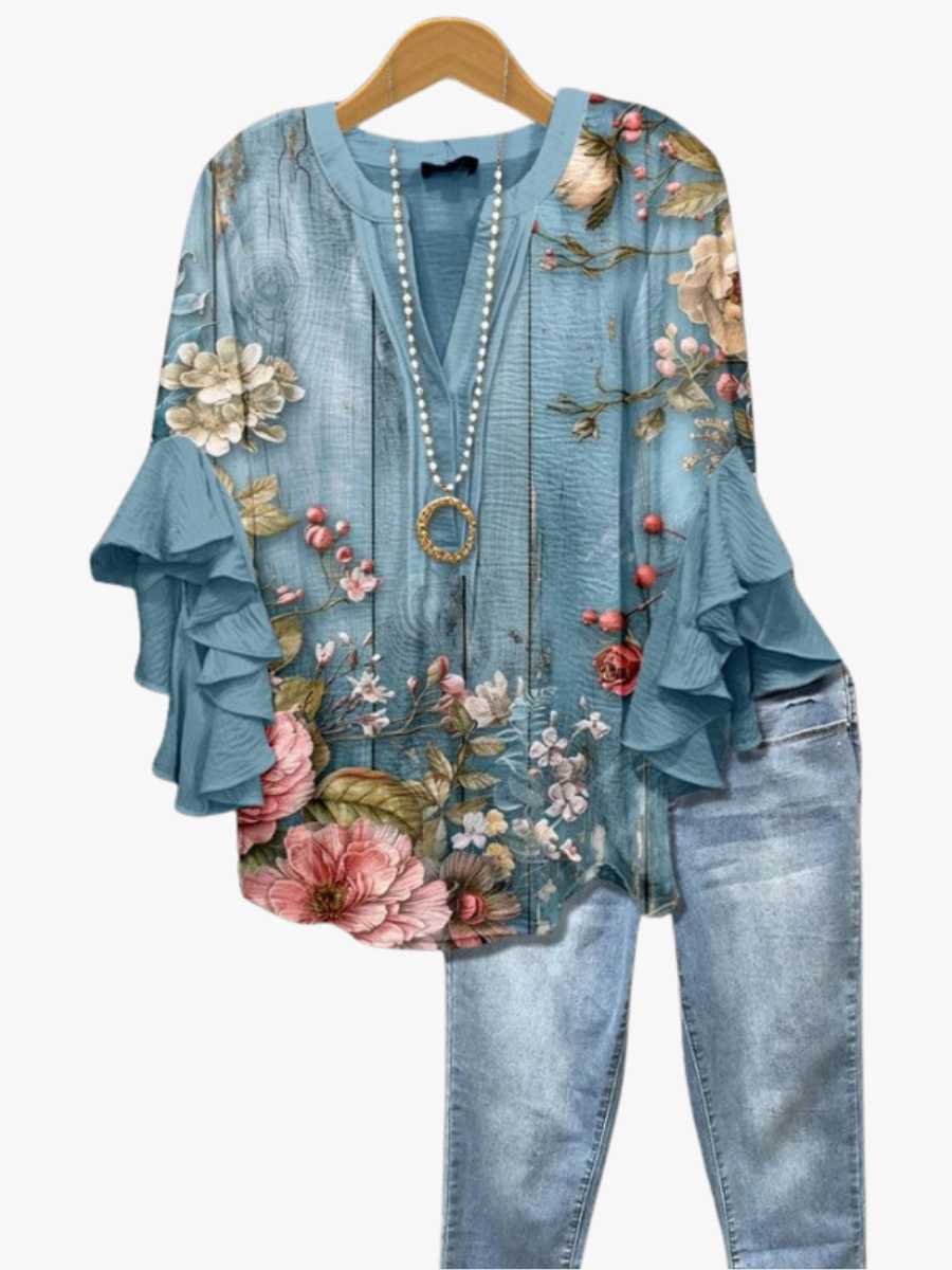 MOREAU LYON | BLOUSE À VOLANTS POUR FEMMES
