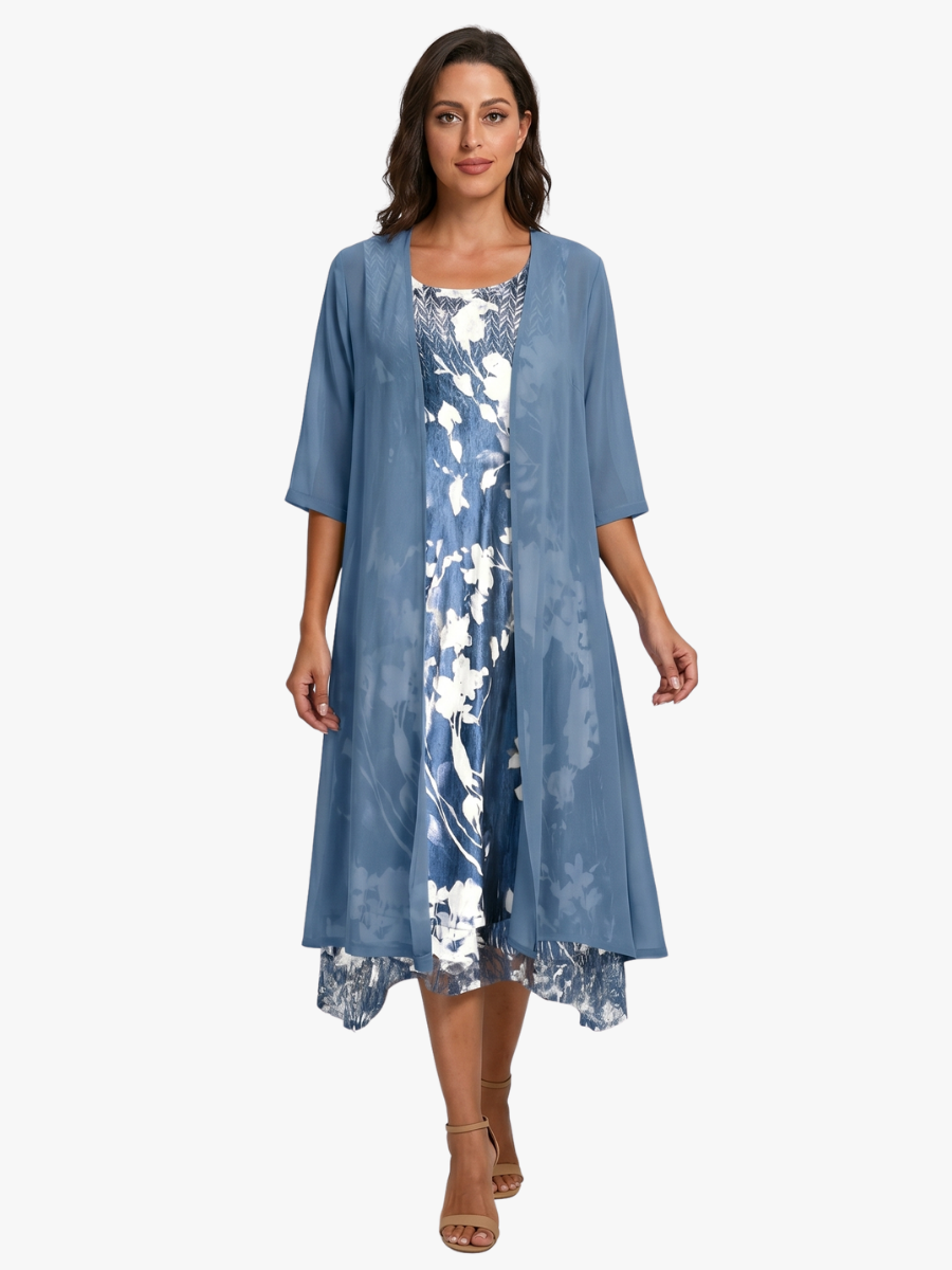 MOREAU LYON | ROBE MIDI SUPERPOSÉE POUR FEMMES