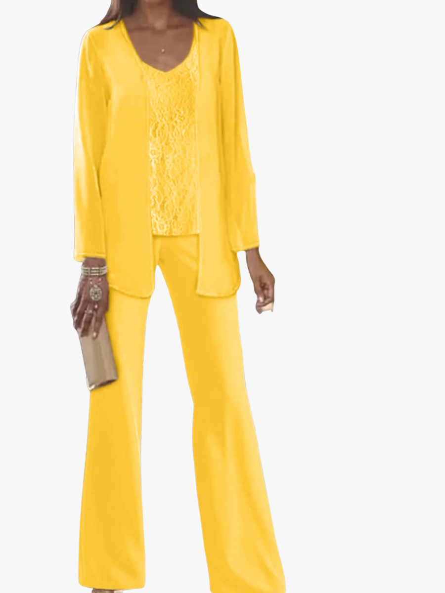MOREAU LYON | CHIC ENSEMBLE PANTALON EN MOUSSELINE POUR FEMME