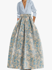 MOREAU LYON | ÉLÉGANTE ROBE MAXI FLORALE POUR FEMMES