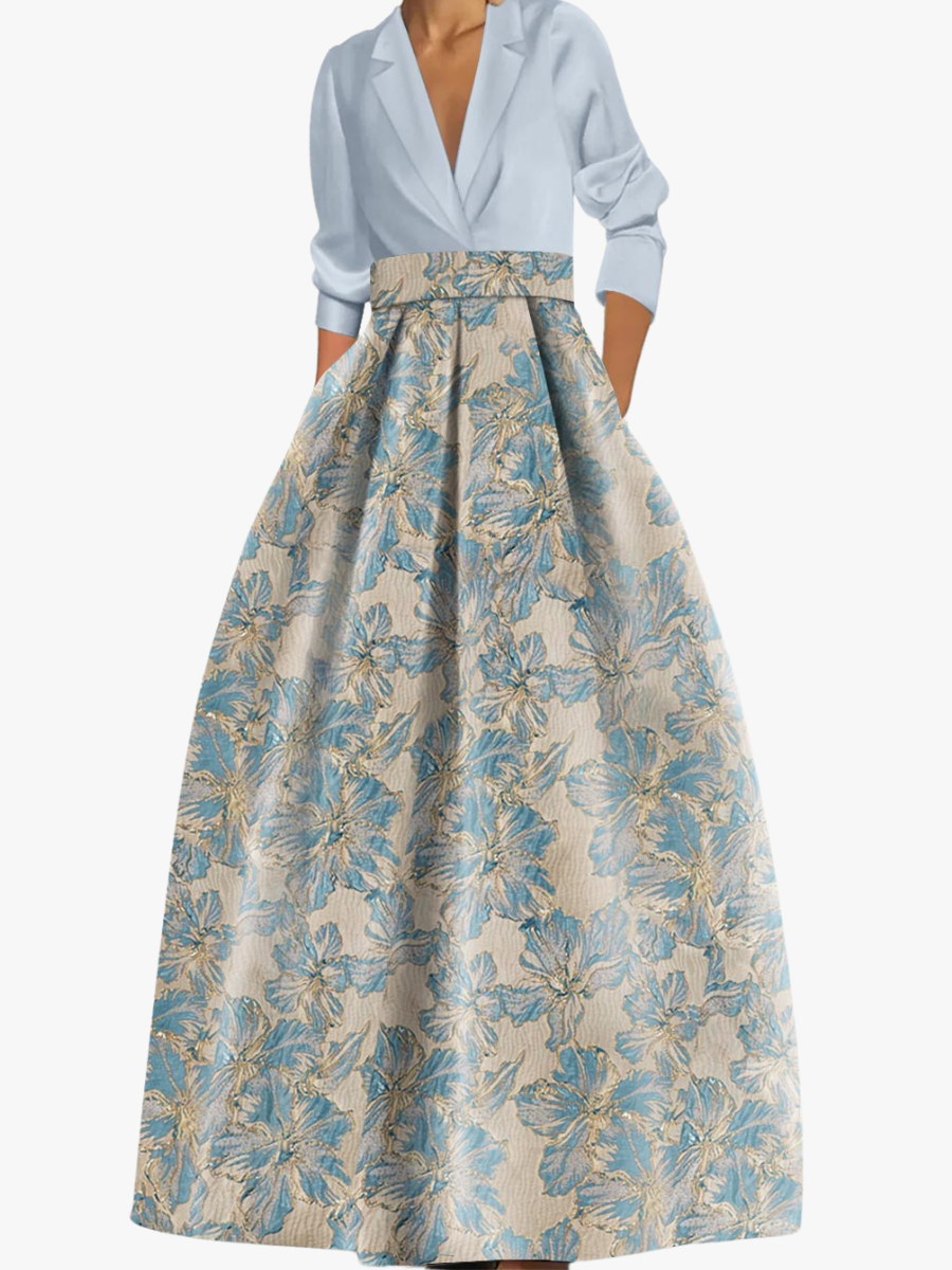 MOREAU LYON | ÉLÉGANTE ROBE MAXI FLORALE POUR FEMMES