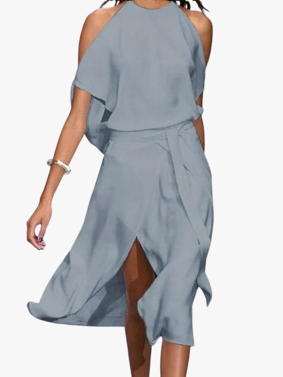 MOREAU LYON | CHIC CLASSIQUE ROBE MIDI ÉLÉGANTE POUR FEMMES