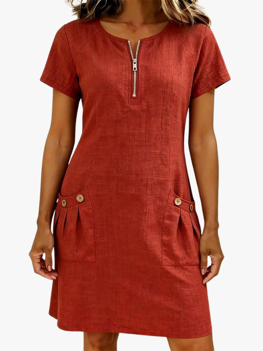 MOREAU LYON | ROBE À POCHES ZIPPÉES POUR FEMMES