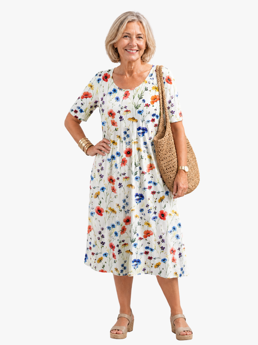 MOREAU LYON | ROBE MIDI ÉTÉ POUR FEMMES
