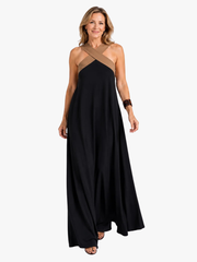MOREAU LYON | ROBE MAXI BICOLOR POUR FEMMES