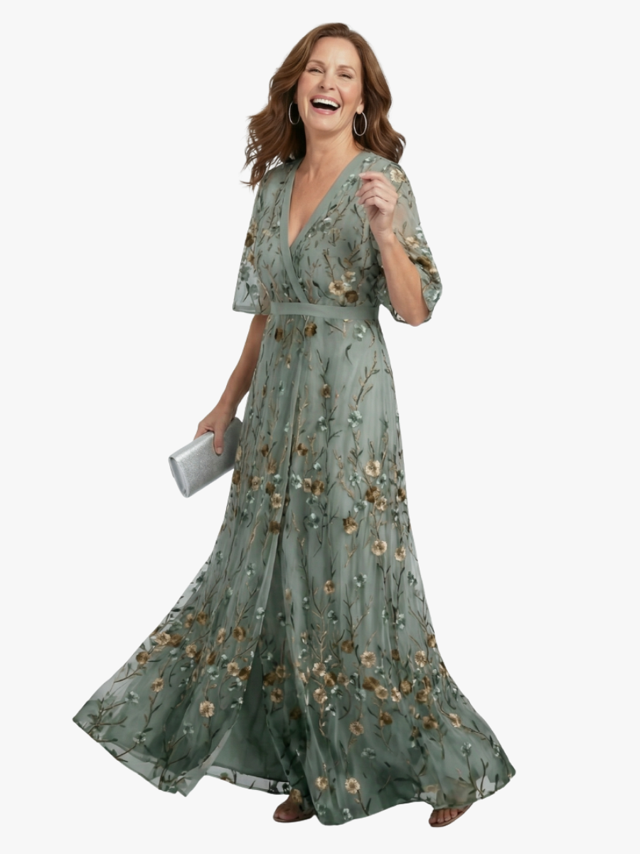 MOREAU LYON | ROBE MIDI CHIC EN MOUSSELINE POUR FEMME