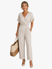MOREAU LYON | ENSEMBLE PANTALON LARGE STYLE WRAP POUR FEMMES