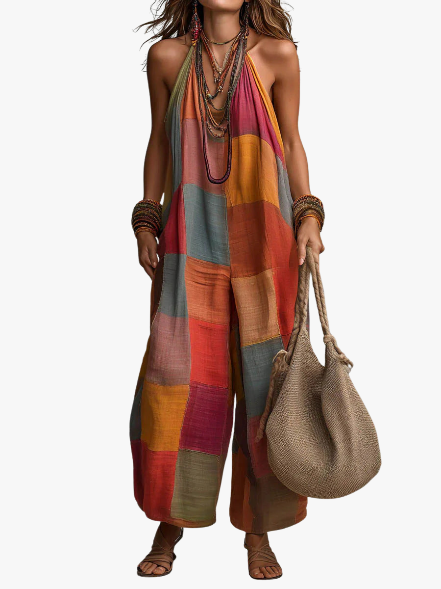 MOREAU LYON | COMBINAISON PATCHWORK BOHÈME POUR FEMMES