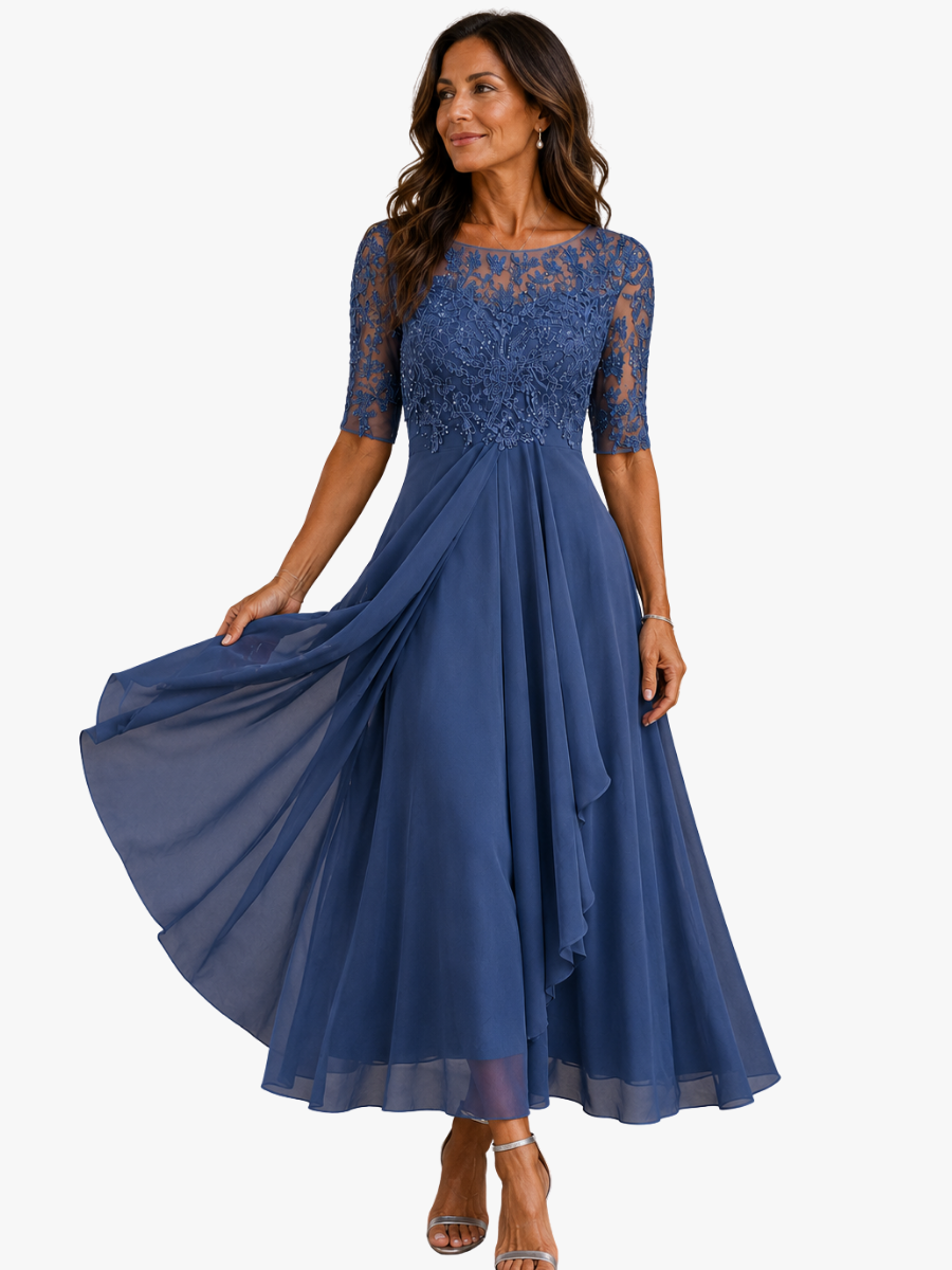 MOREAU LYON | ROBE EN CHIFFON ÉLÉGANTE POUR FEMMES