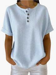 MOREAU LYON | BLOUSE À BOUTONS RAYÉE POUR FEMMES