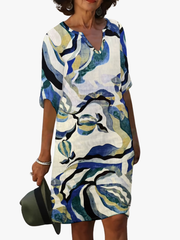 MOREAU LYON | ROBE IMPRIMÉE ABSTRAITE POUR FEMMES