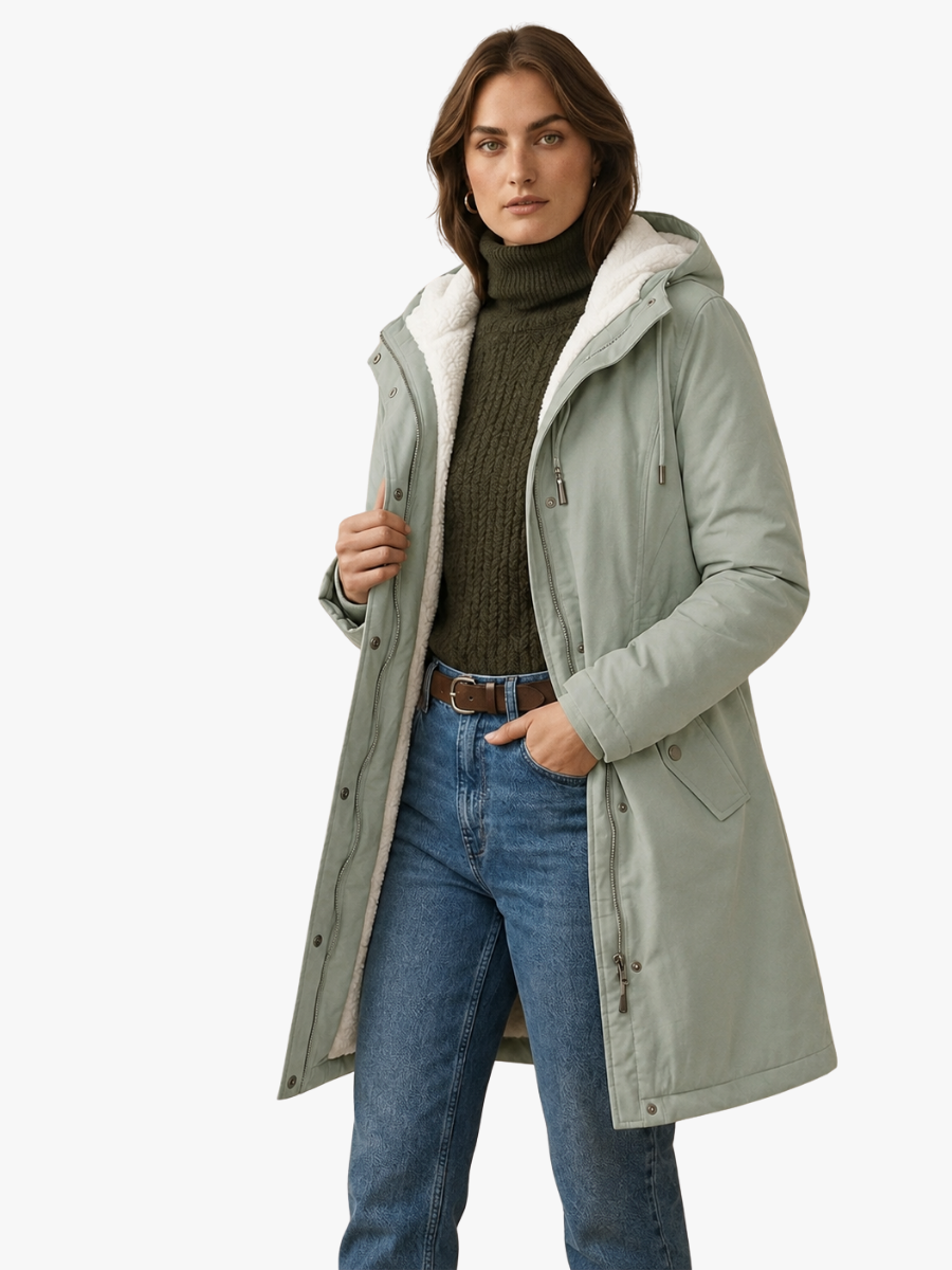 MOREAU LYON | PARKA D'HIVER DOUBLÉE EN POLAIRE POUR FEMMES