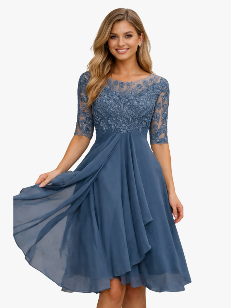MOREAU LYON | ROBE MIDI EN TULLE À DENTELLE POUR FEMMES