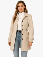 MOREAU LYON | TRANCHÉE MANTEAU CLASSIQUE ÉLÉGANT ENFANTS POUR FEMMES