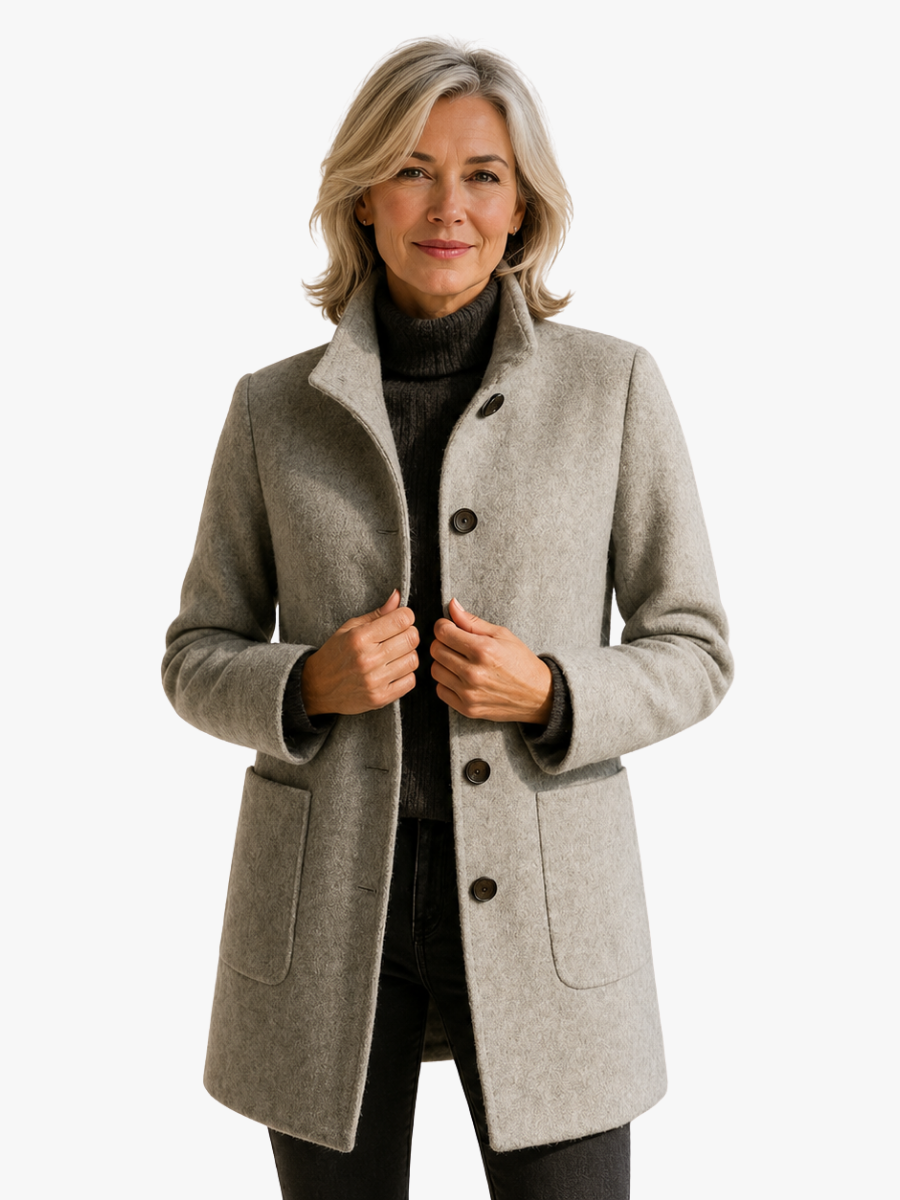 MOREAU LYON | MANTEAU CINTRÉ À BOUTONS POUR FEMMES