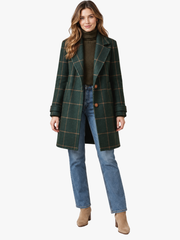 MOREAU LYON | MANTEAU À CARREAUX À COUPE DROITE POUR FEMMES