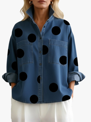 MOREAU LYON | CHEMISE OVERSIZE À POIS POUR FEMMES