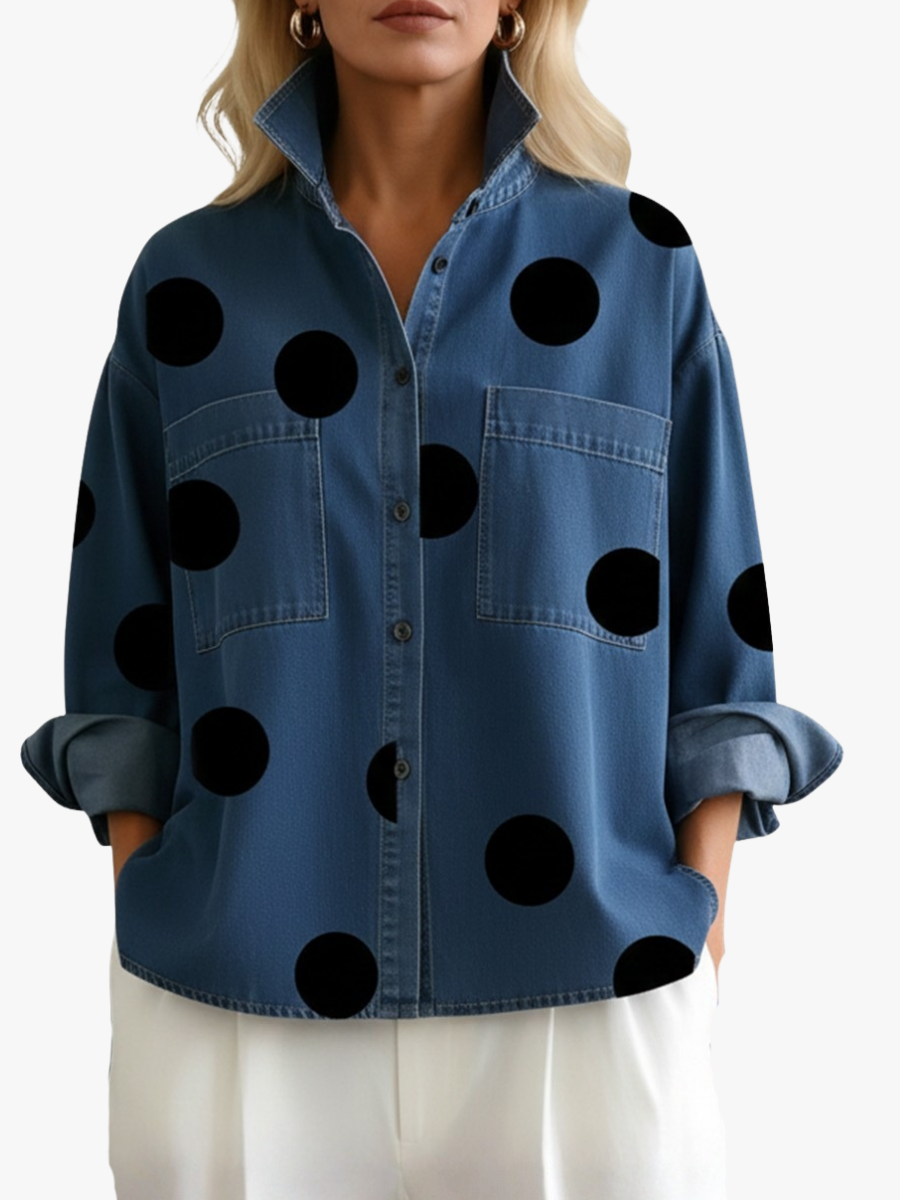 MOREAU LYON | CHEMISE OVERSIZE À POIS POUR FEMMES