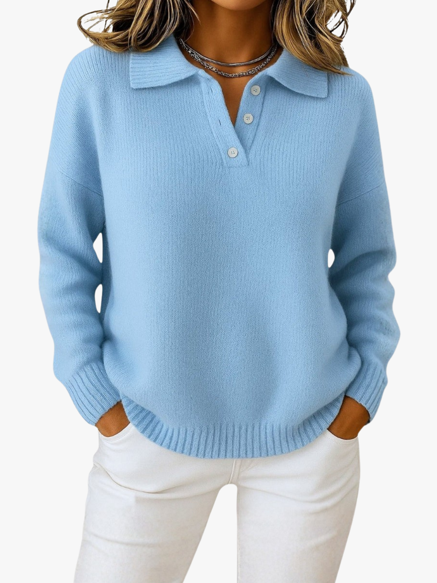MOREAU LYON | PULL EN MAILLE À COL POUR FEMME