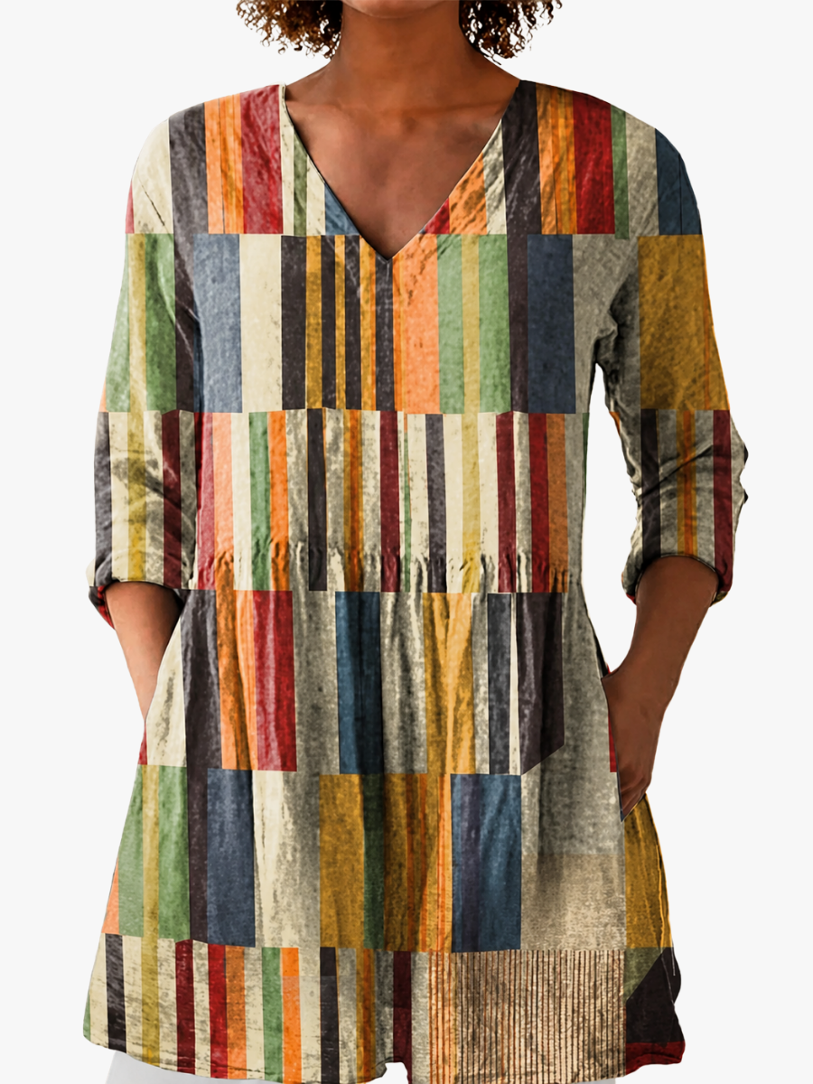 MOREAU LYON | BLOUSE LONGUE IMPRIMÉE POUR FEMMES