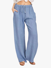 MOREAU LYON | PANTALONS CLASSIQUES À JAMBES LARGES POUR FEMMES