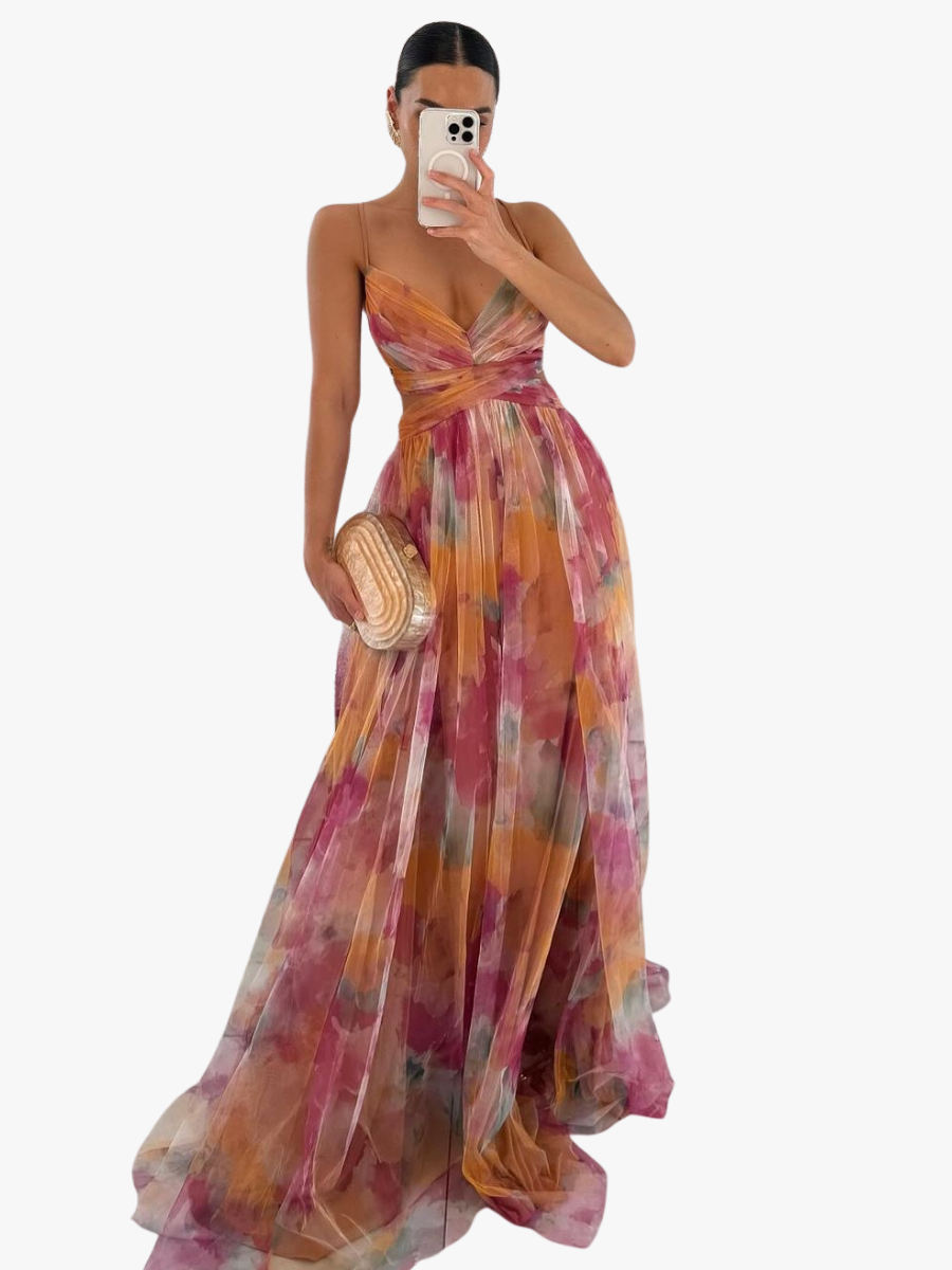 MOREAU LYON | ROBE MAXI FLORALE POUR FEMMES