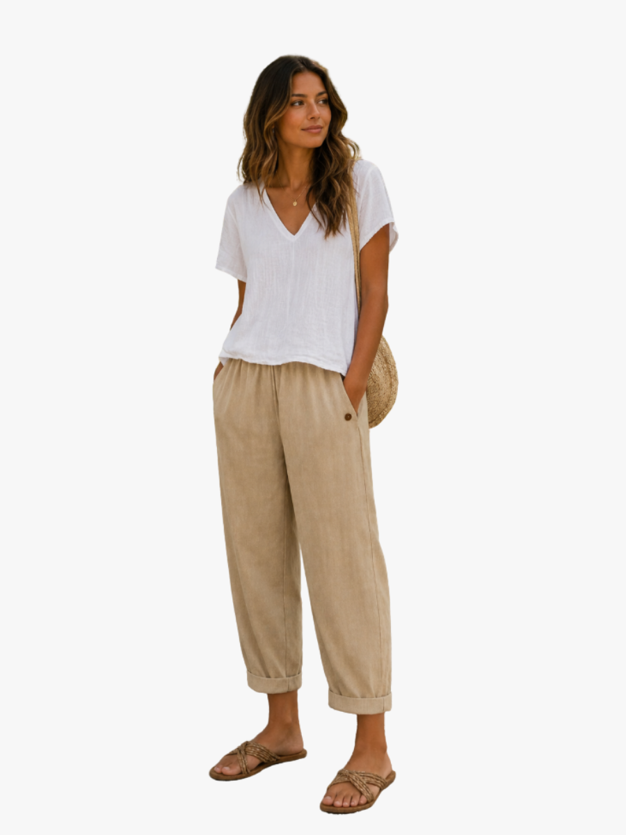 MOREAU LYON | PANTALONS EN LIN ÉTÉ CHIC POUR FEMMES