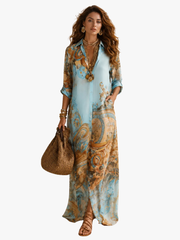 MOREAU LYON | ROBE CHEMISIER MAXI POUR FEMMES