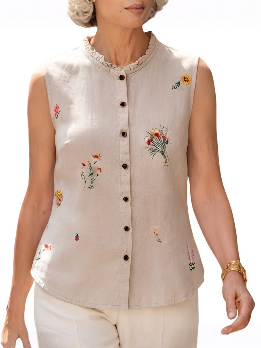 MOREAU LYON | BLUSE BRODÉE CHIC POUR FEMMES