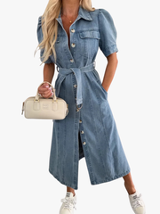 MOREAU LYON | ROBE CHEMISE EN DENIM POUR FEMMES