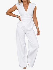 MOREAU LYON | ENSEMBLE ASSORTI À COL EN V POUR FEMME