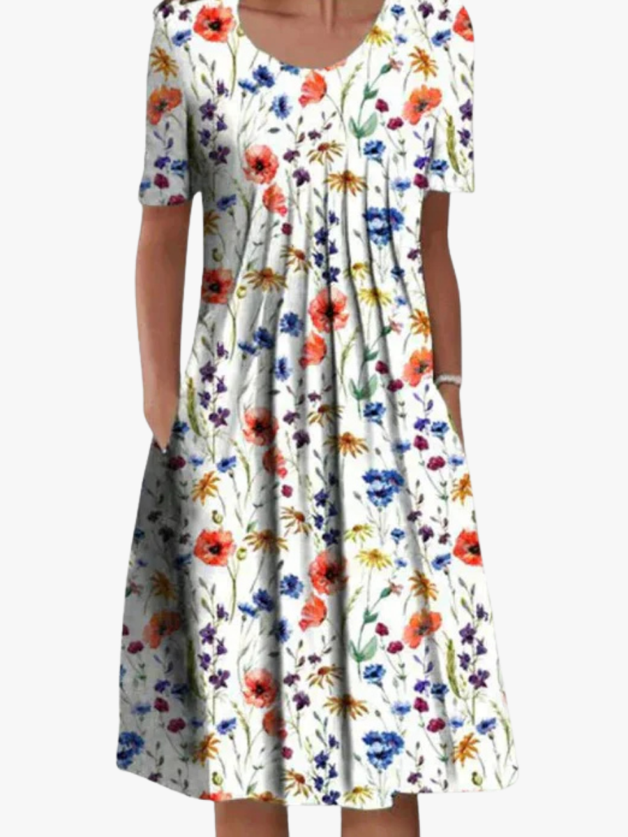 MOREAU LYON | ROBE ÉLÉGANTE À VOLANTS POUR FEMME