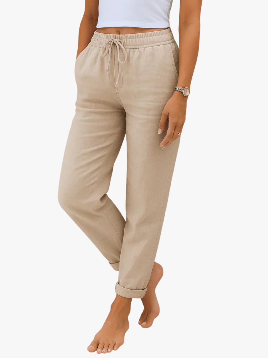 MOREAU LYON | PANTALON EN LIN MÉLANGÉ POUR FEMME