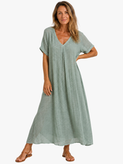 MOREAU LYON | CLASSIQUE ROBE À COL EN V POUR FEMMES