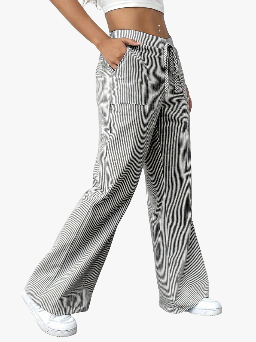 MOREAU LYON | PANTALONS AMPLE RAYÉS POUR FEMMES