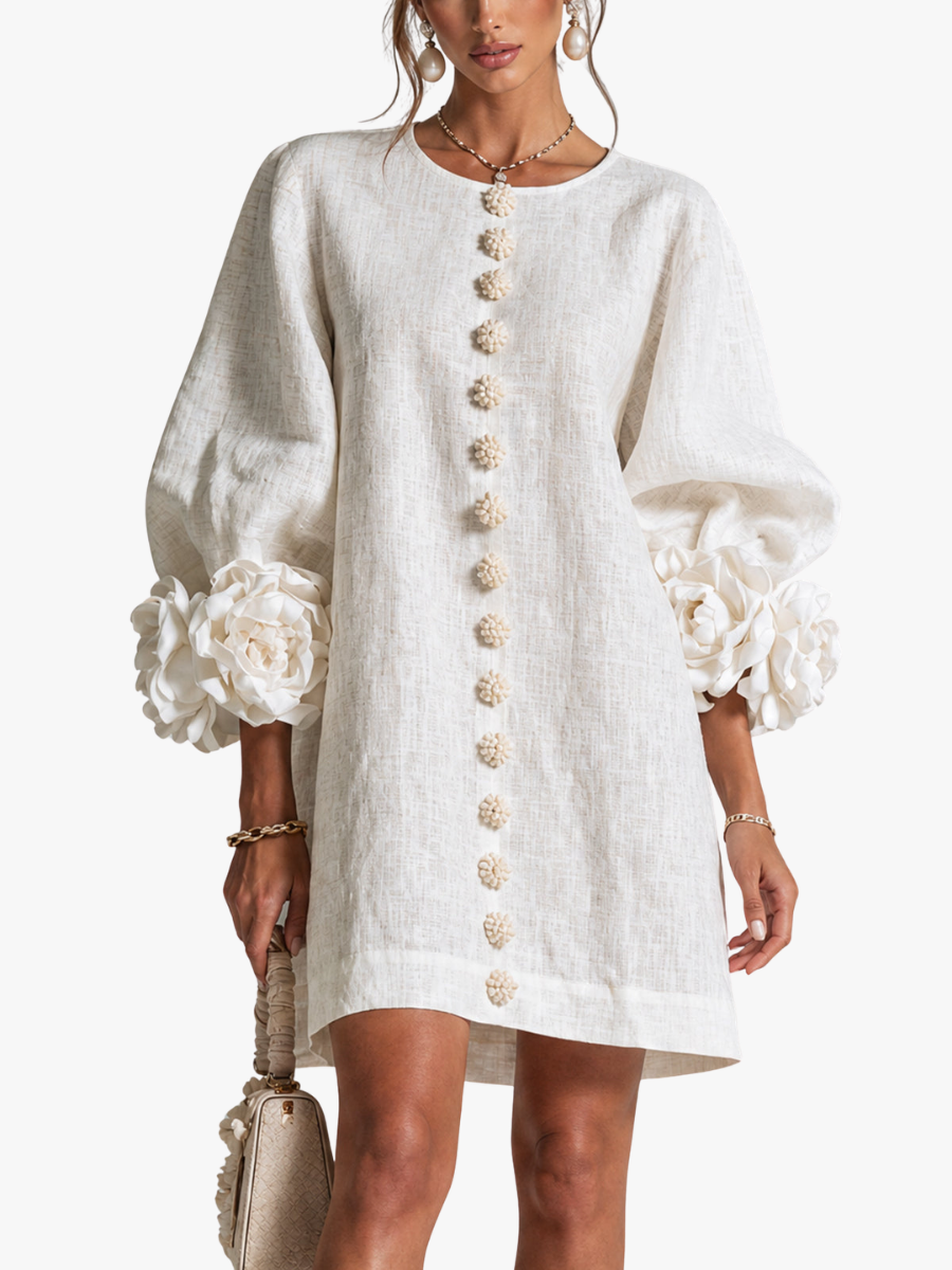 MOREAU LYON | ROBE ÉLÉGANTE À MANCHES POUR FEMMES