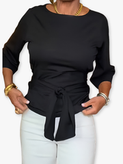 MOREAU LYON | TOP À NOEUD À LA TAILLE POUR FEMMES