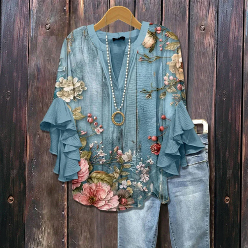 MOREAU LYON | BLOUSE IMPRIMÉE FLEURS POUR FEMMES