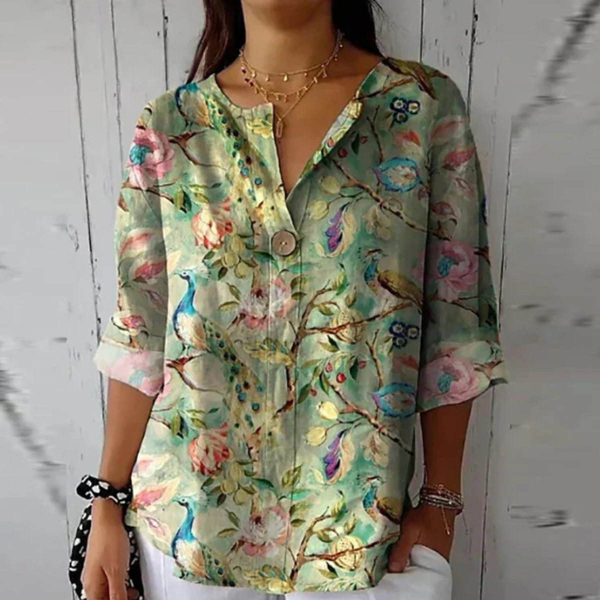 MOREAU LYON | BLOUSE FLEURIE POUR FEMME