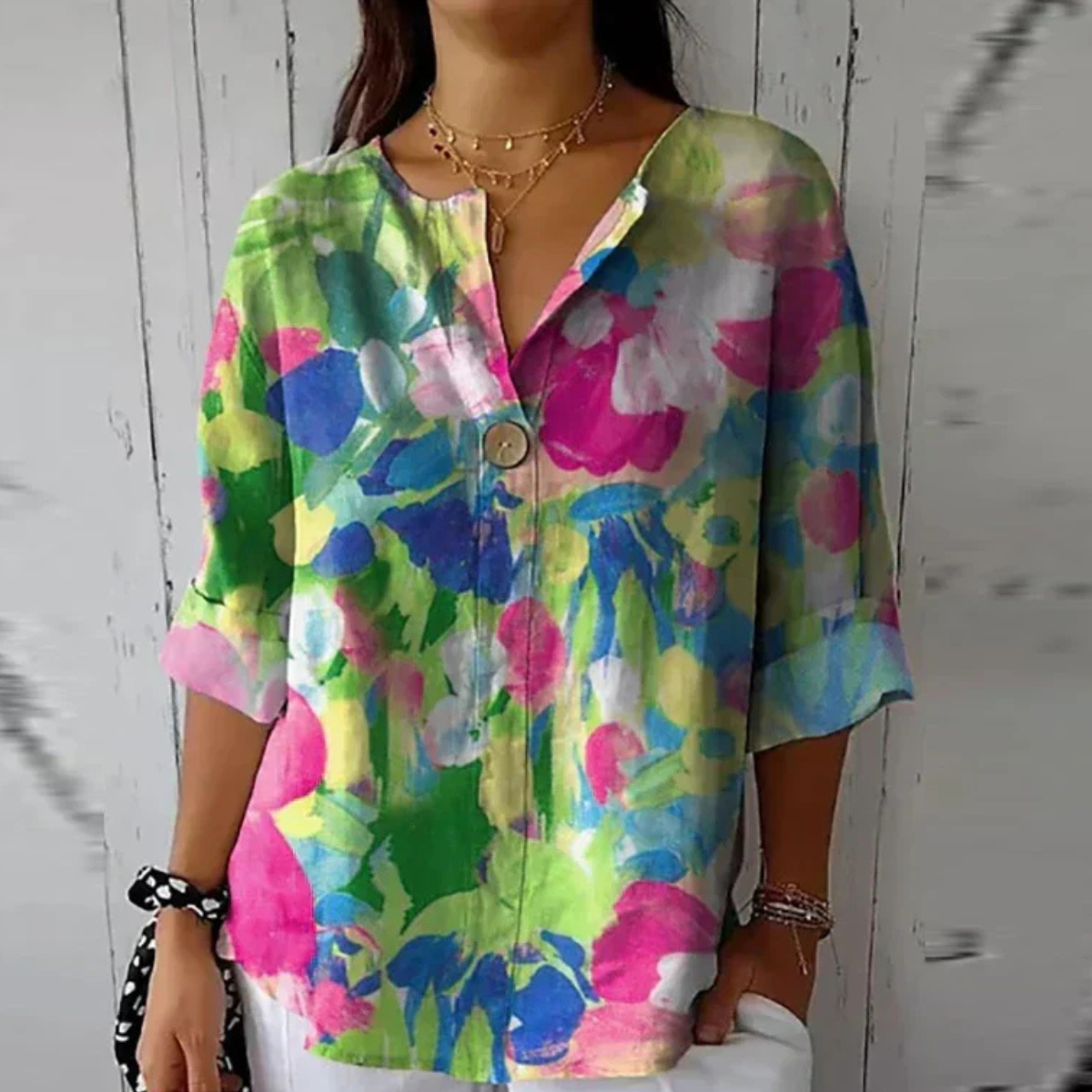 MOREAU LYON | BLOUSE FLEURIE POUR FEMME