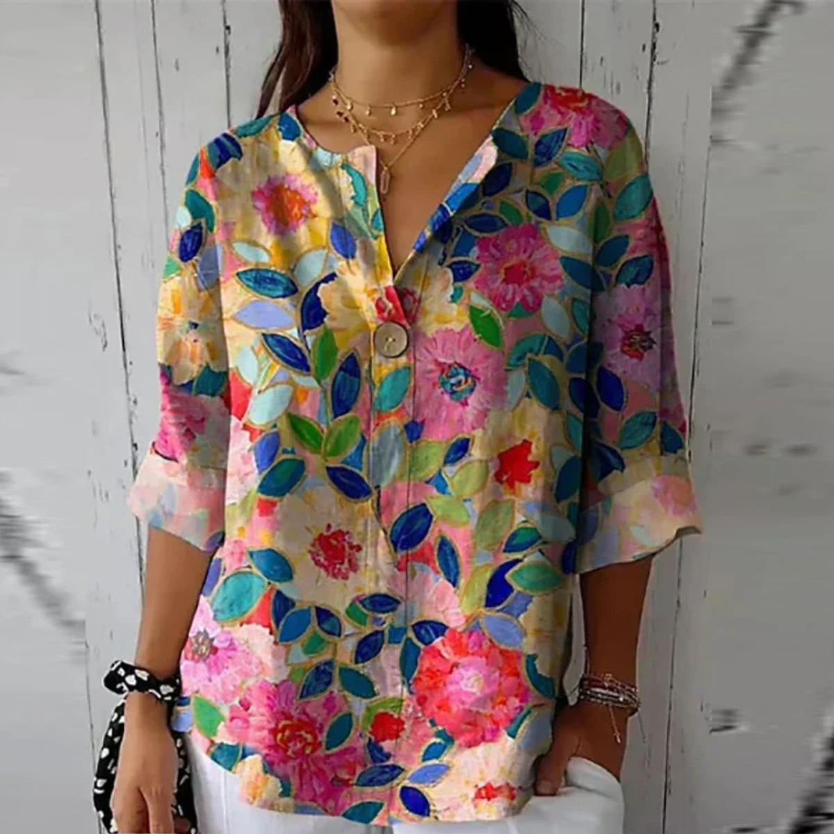 MOREAU LYON | BLOUSE FLEURIE POUR FEMME