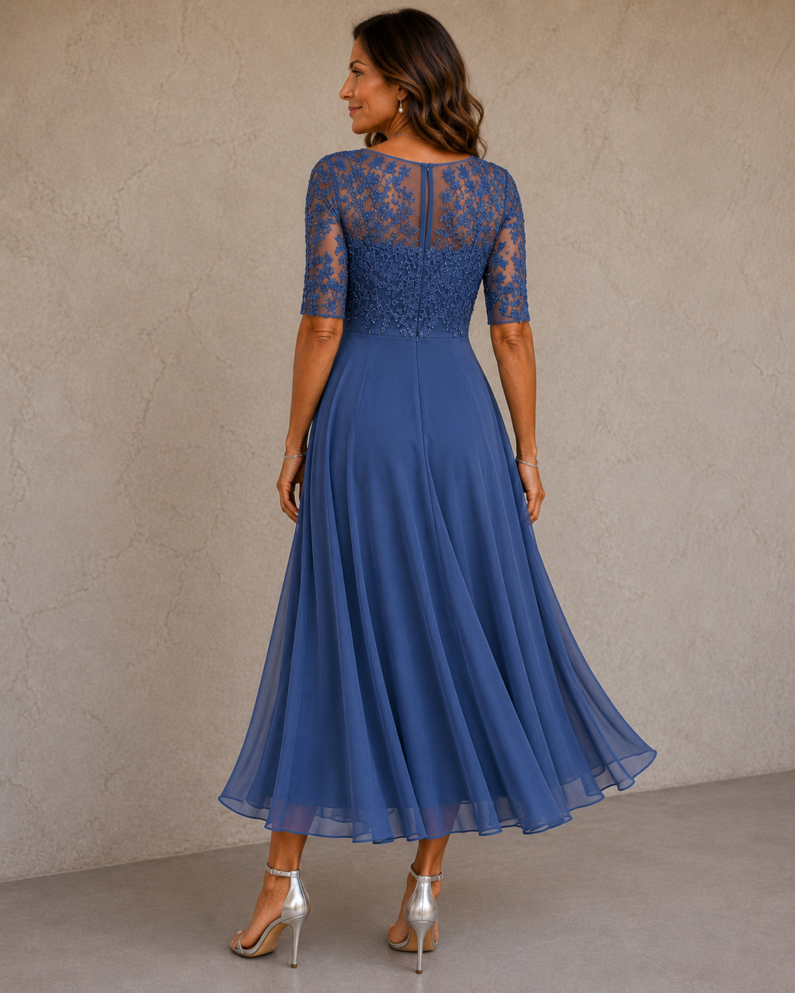 MOREAU LYON | ROBE EN CHIFFON ÉLÉGANTE POUR FEMMES