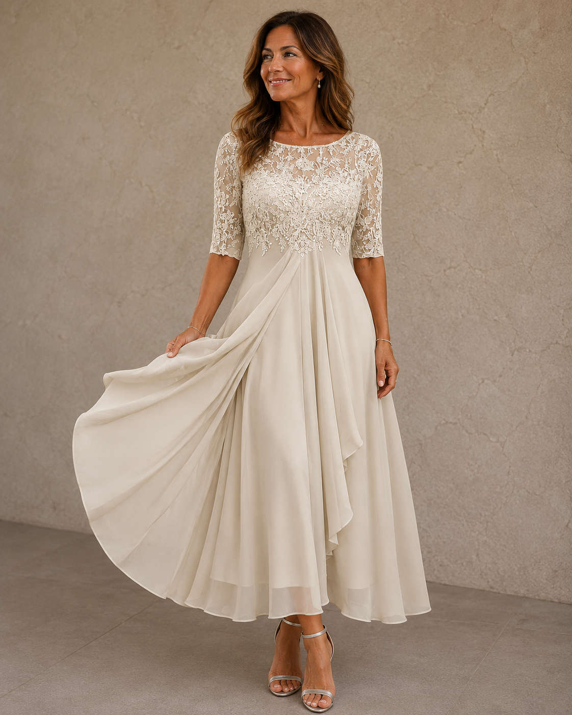 MOREAU LYON | ROBE EN CHIFFON ÉLÉGANTE POUR FEMMES